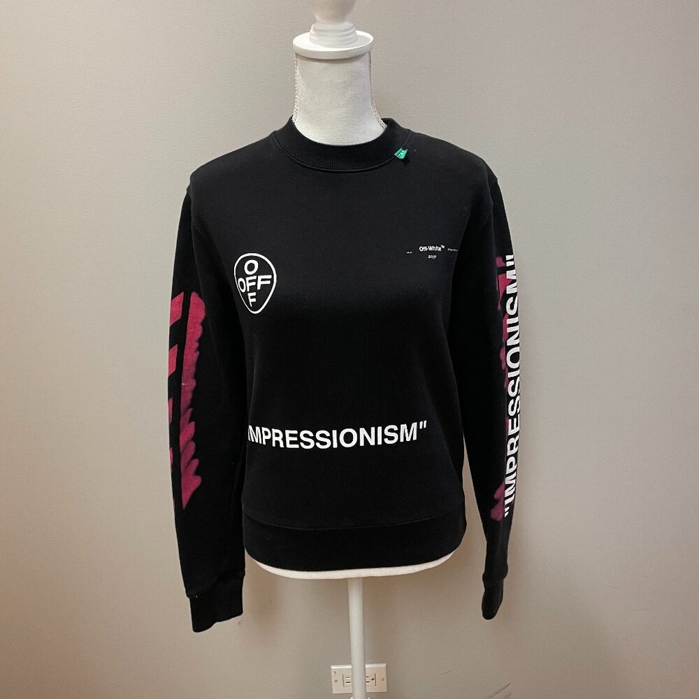 Off White “Impressionism” Crewneck Sweatshirt